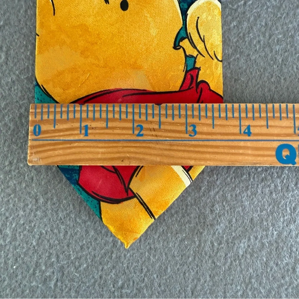 Disney Winnie‎ the Pooh Tigger Eeyore Men’s Silk Tie - Teal and Red